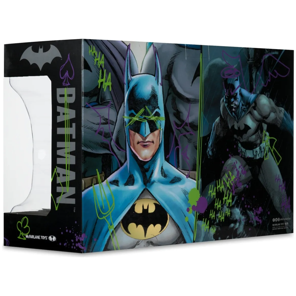 Batman DC Direct Mini-Replik 1/3 2er-Pack Batman Masken Hush & Knightfall (Jokerized) (Gold Label) 18 cm