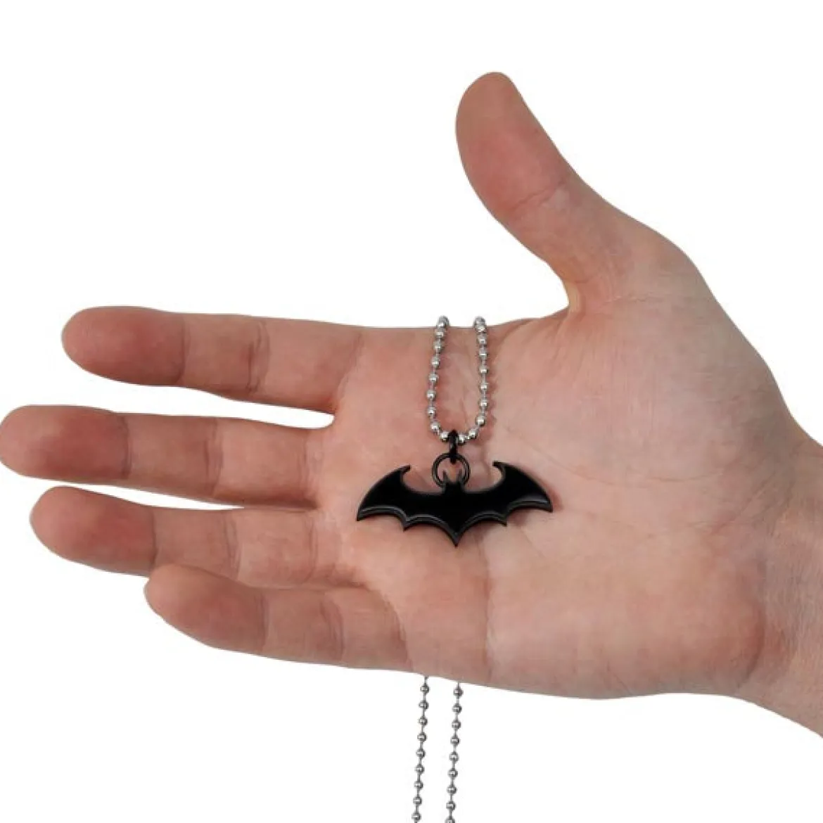 Batman - Fledermaus Anhänger schwarz an Kette