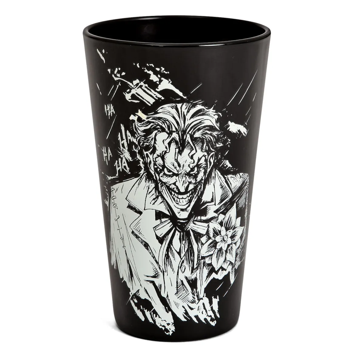 Batman & Joker Glas schwarz