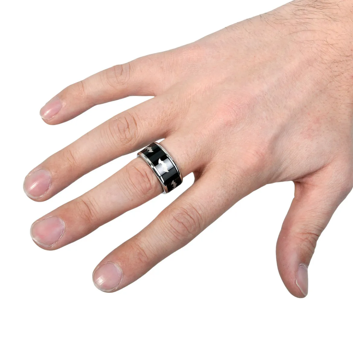 Batman - Symbol Ring schwarz