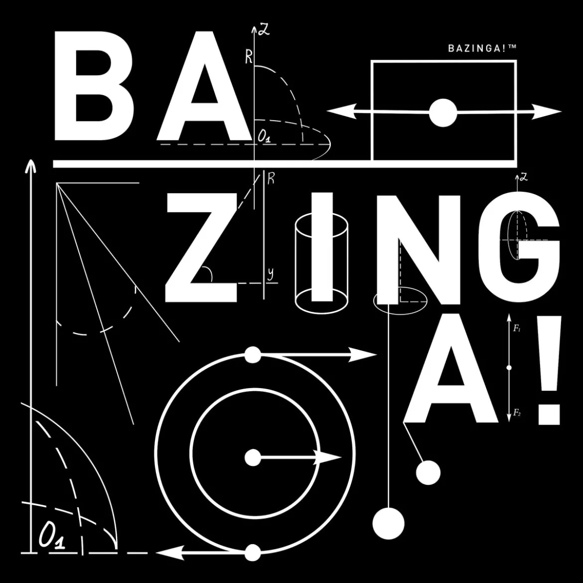 Bazinga! T-Shirt schwarz - The Big Bang Theory