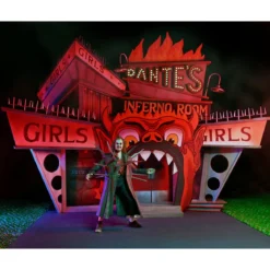 Beetlejuice (1988) Diorama Trenchcoat with Spikes Inferno