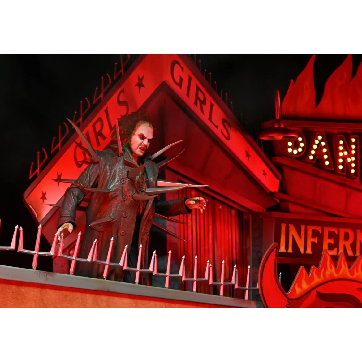 Beetlejuice (1988) Diorama Trenchcoat with Spikes Inferno