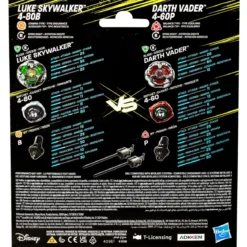 Beyblade X und Star Wars Collab Luke Skywalker 4-80B vs. Darth Vader 4-60B