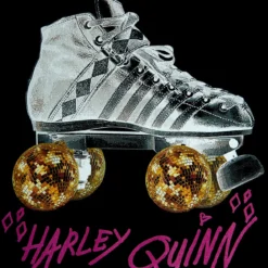 Birds of Prey - Harley Roller Skates Crop Top Damen schwarz