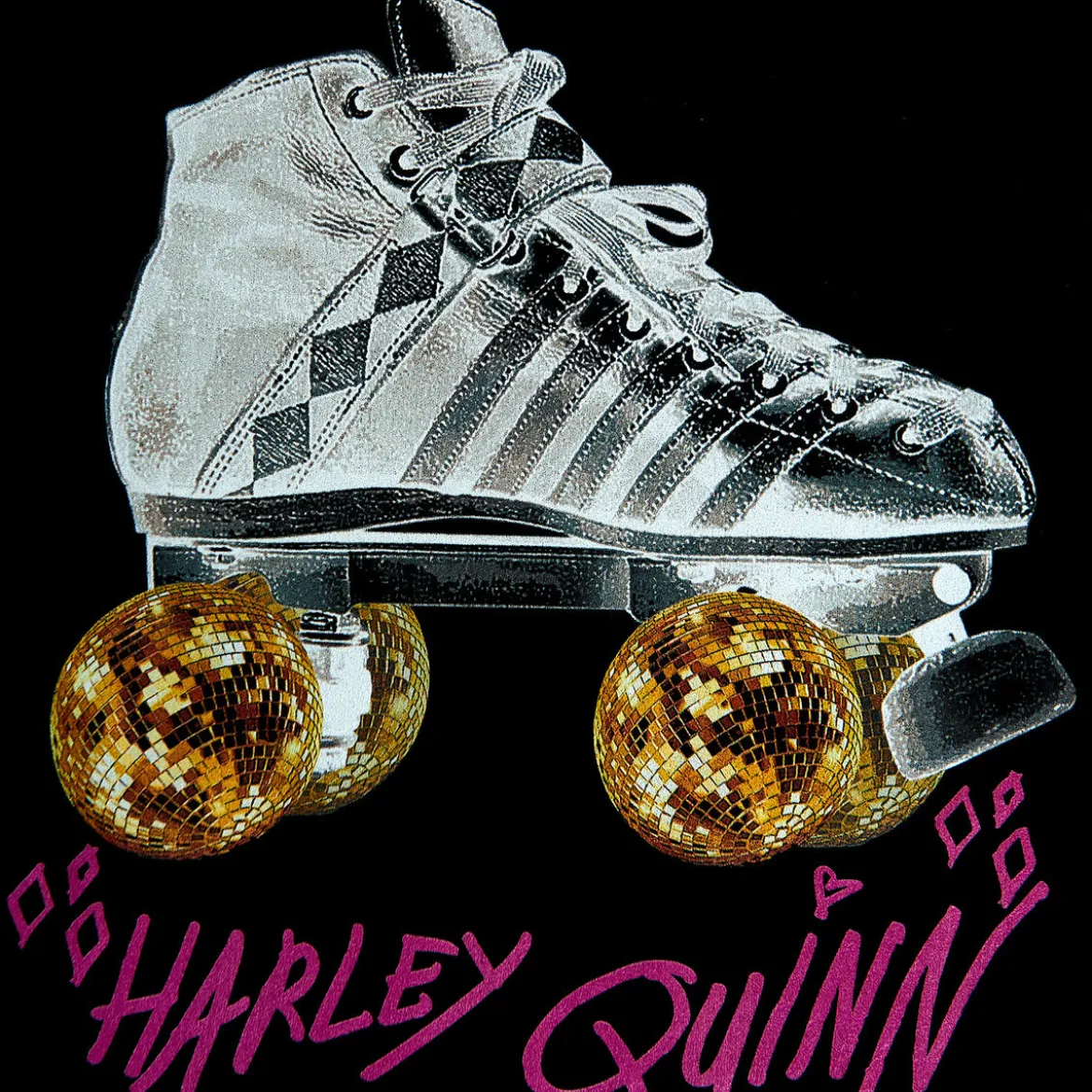 Birds of Prey - Harley Roller Skates Crop Top Damen schwarz