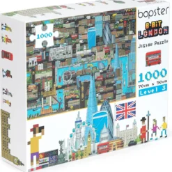 8-Bit Pixel Puzzle London Level 3 1000 Teile