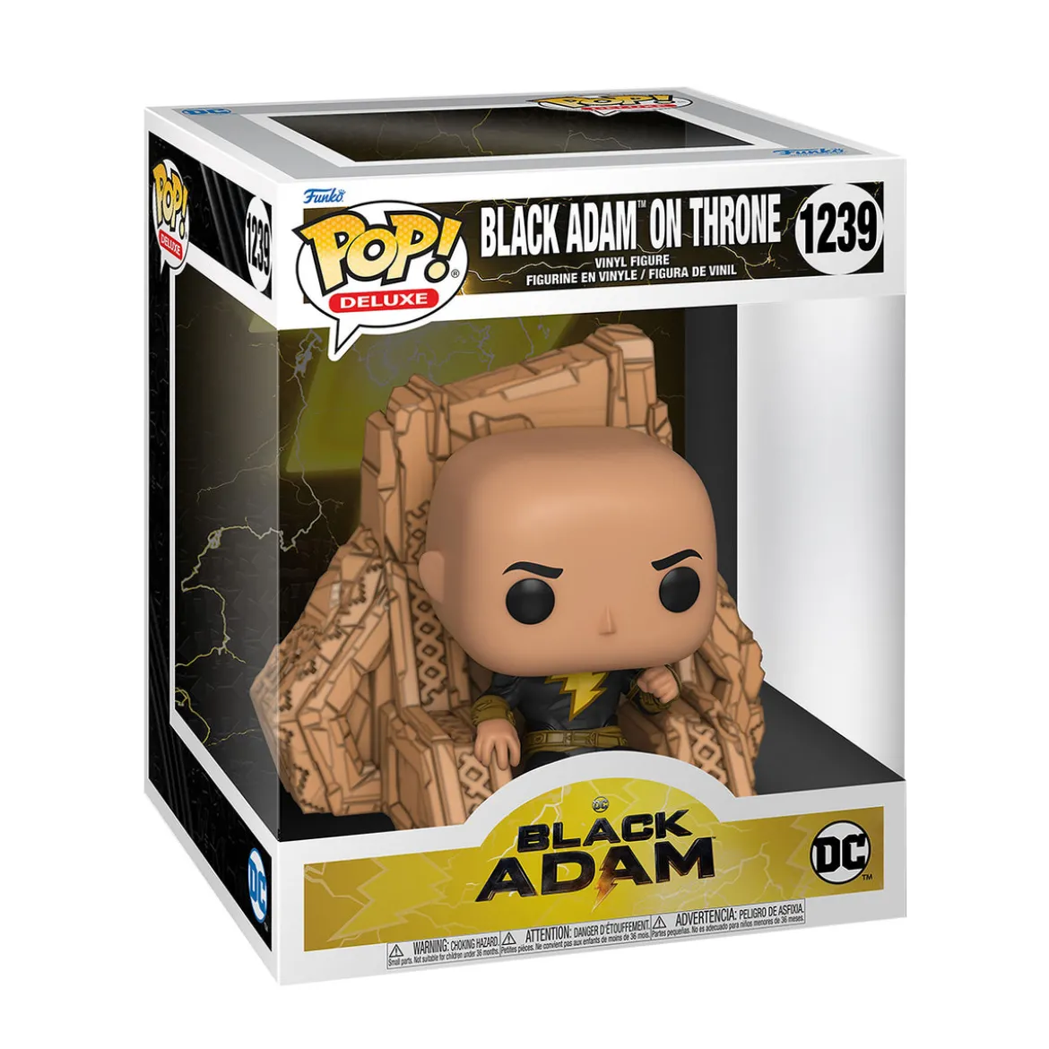 Black Adam auf Thron Funko Pop Figur