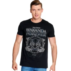 Black Panther - Wakanda Ornament T-Shirt schwarz