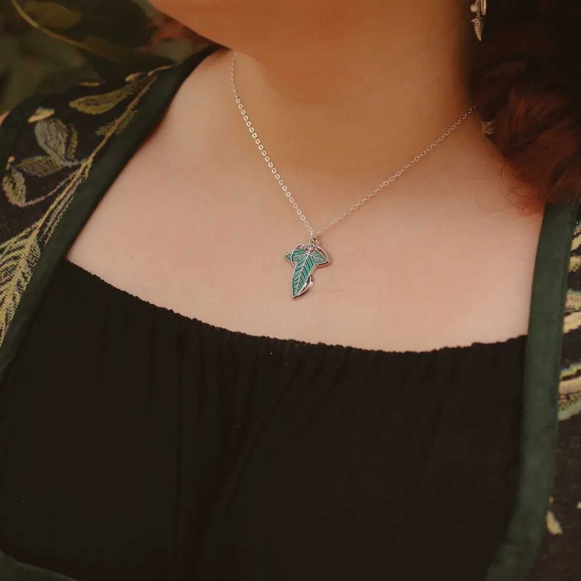 Blattbrosche Kette - Der Herr der Ringe