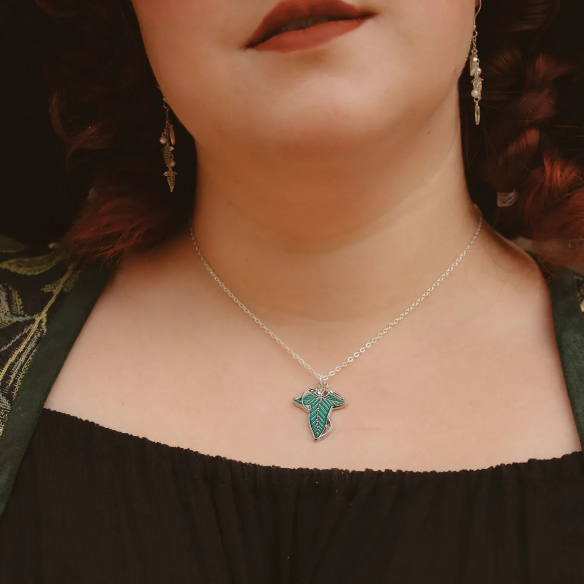 Blattbrosche Kette - Der Herr der Ringe