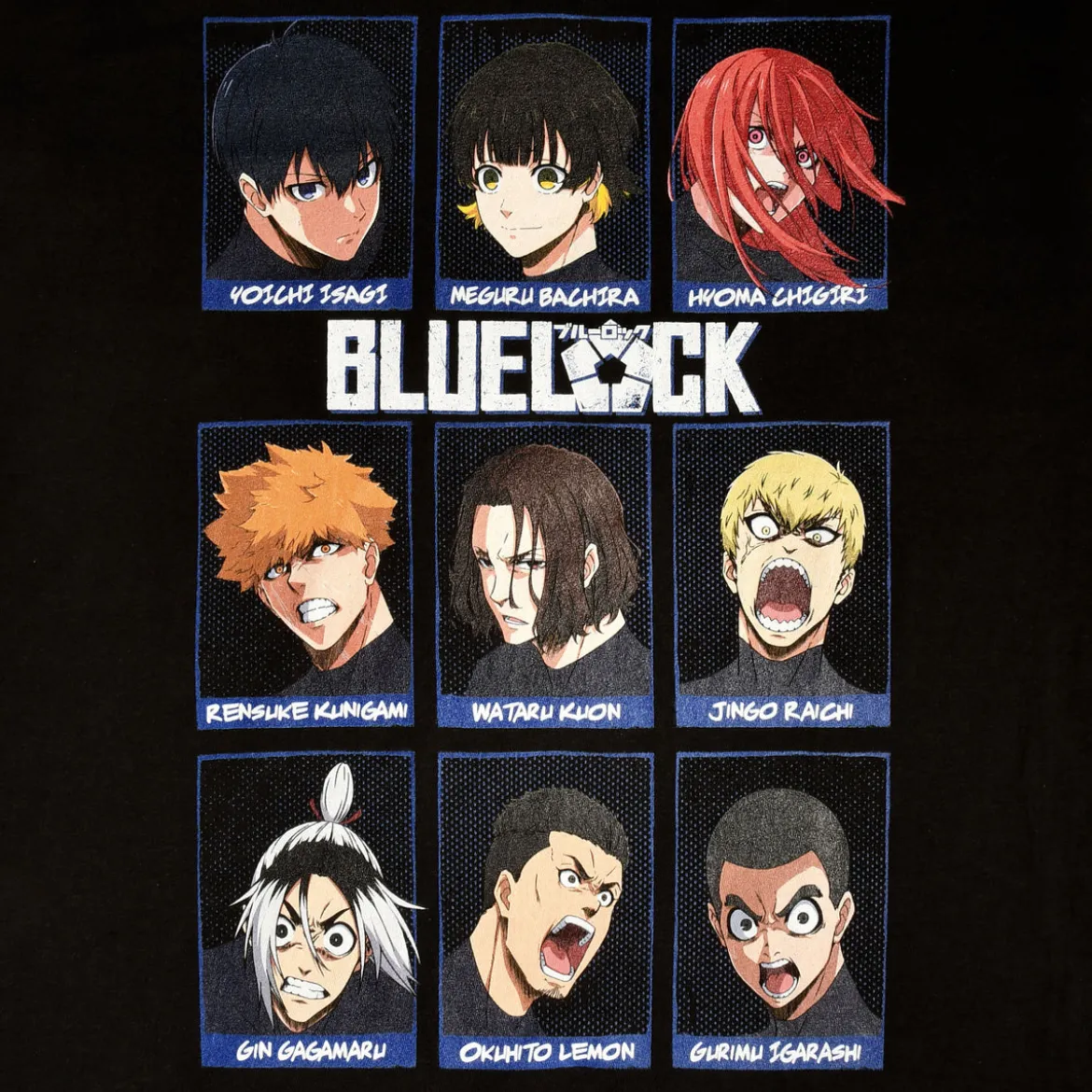 Blue Lock - Characters T-Shirt schwarz