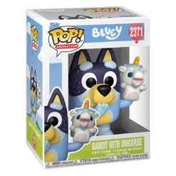 Bluey - Bandit mit Einhorn Funko Pop Figur