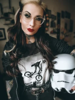 BMX Trooper T-Shirt für Star Wars Fans schwarz