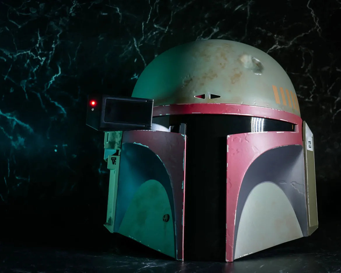 Boba Fett Premium Helm Replik Re-Armored mit Lichteffekten - Star Wars