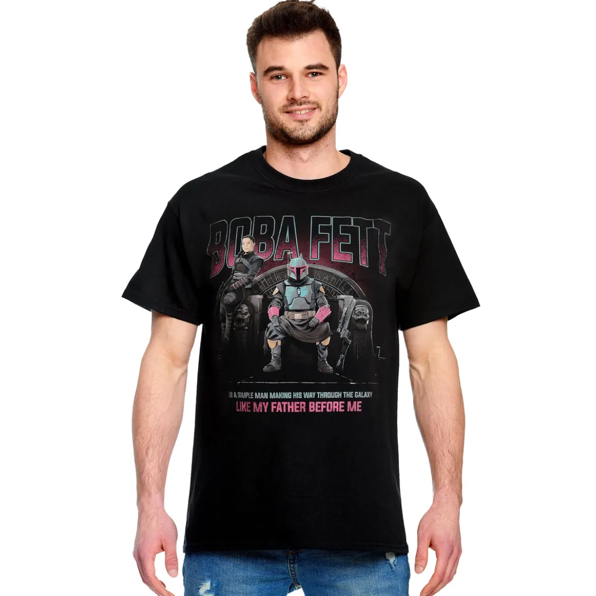 Boba Fett Throne T-Shirt schwarz - Star Wars Mandalorian