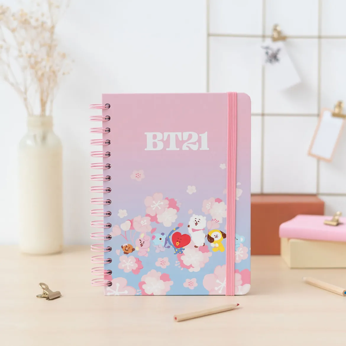 BT21 - Cherry Blossom Notizbuch