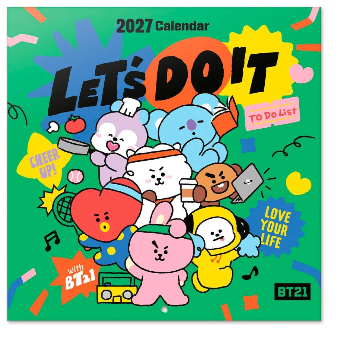 BT21 Wandkalender 2027 30 x 30 cm