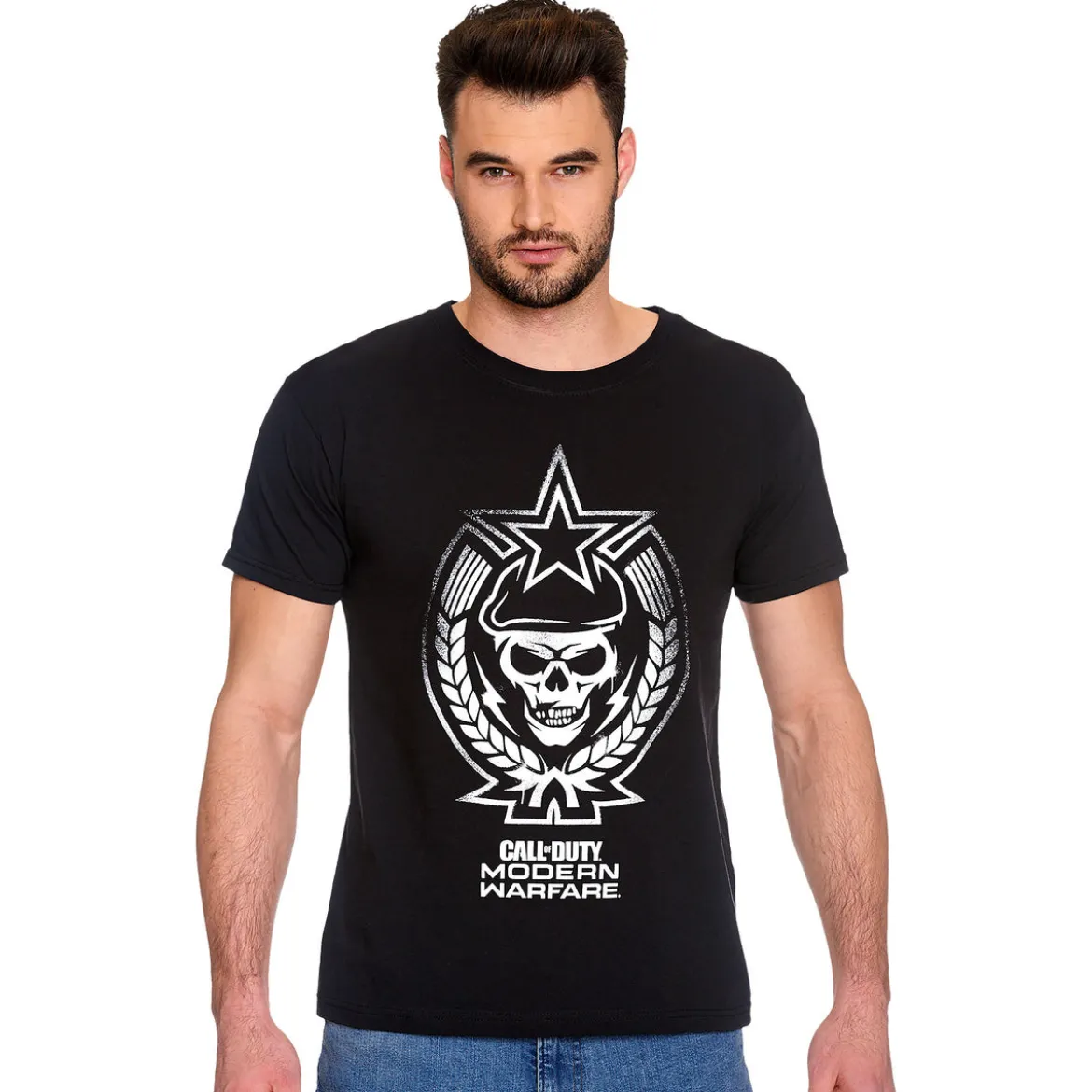 Call of Duty - Skull Star T-Shirt schwarz