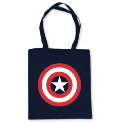 Captain America - Logo Jutebeutel blau