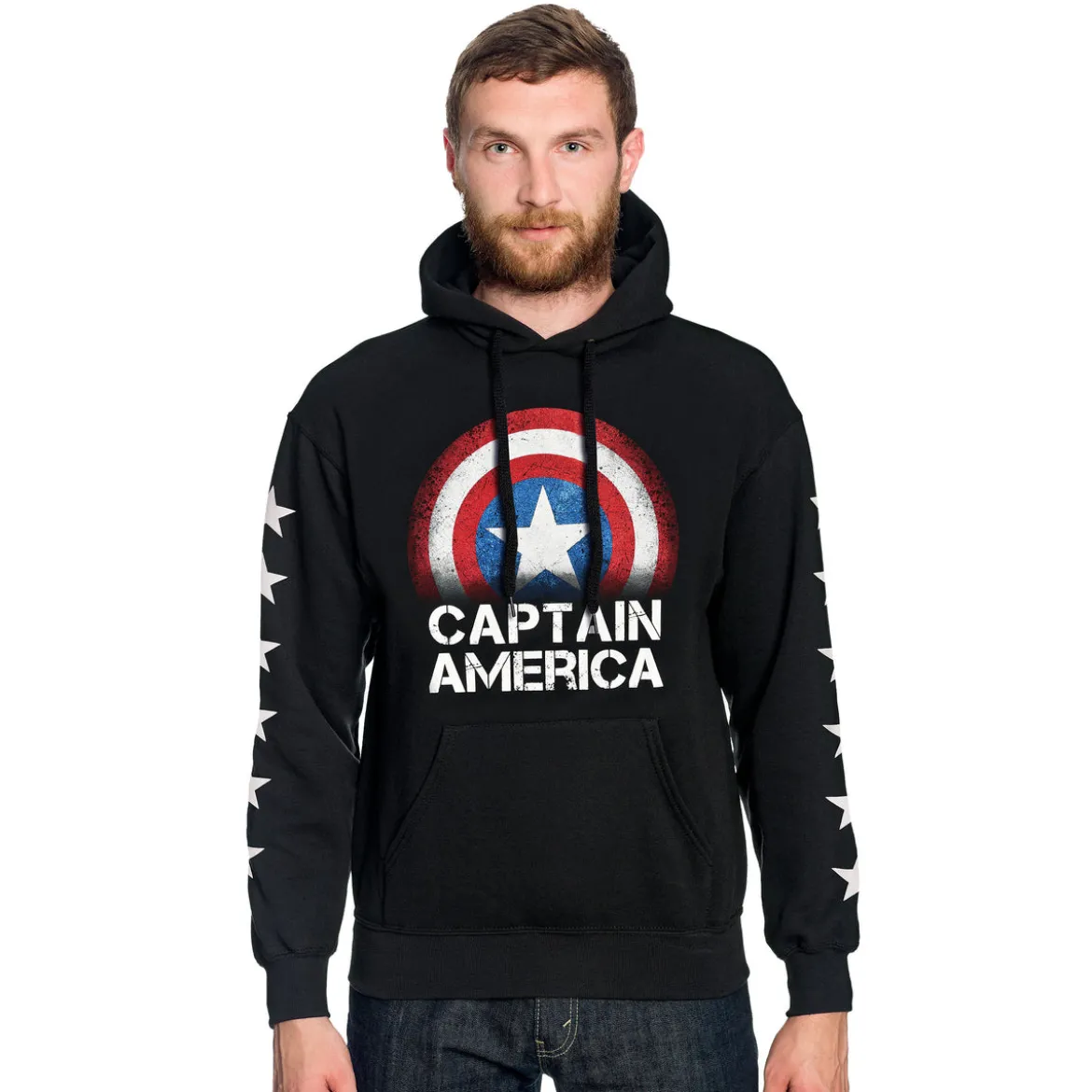 Captain America - Shield Hoodie schwarz