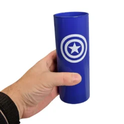 Captain America - Shield Logo Glas blau