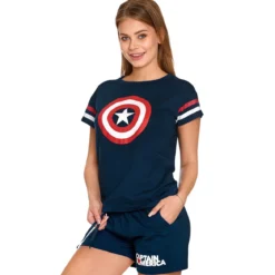 Captain America - Shield Logo Pyjama kurz Damen