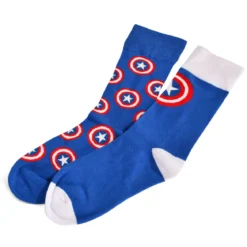 Captain America - Shield Logo Socken 2er Set blau