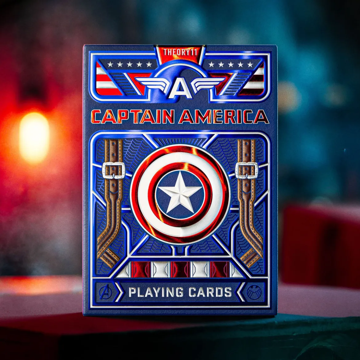 Captain America Spielkarten Patriotic Design