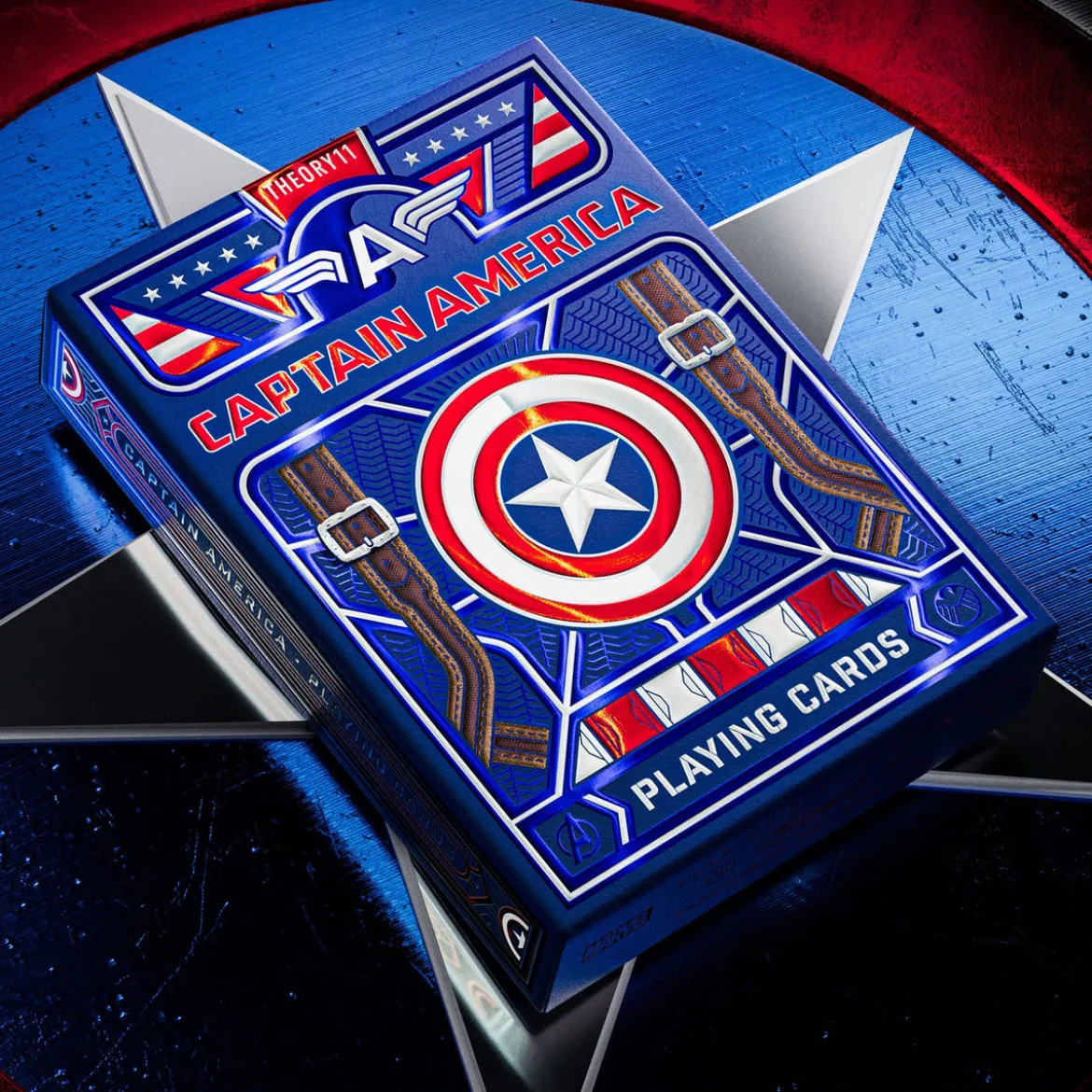Captain America Spielkarten Patriotic Design