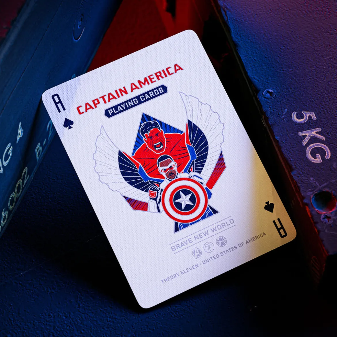 Captain America Spielkarten Patriotic Design