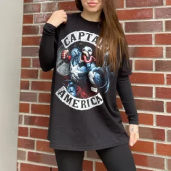 Captain America - Venomized T-Shirt schwarz