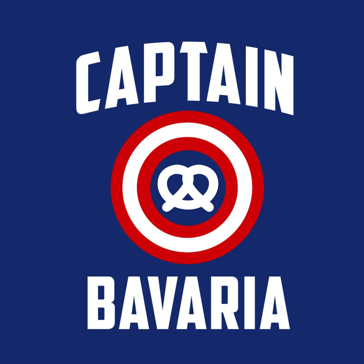 Captain Bavaria T-Shirt für Captain America Fans blau