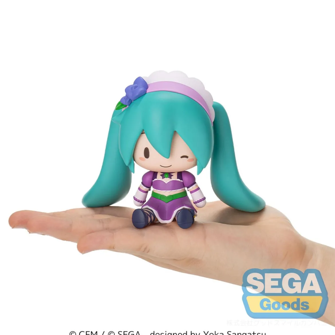 Character Vocal Series 01: Hatsune Miku Fuwa Petit Chibi Figur Hatsune Miku x Love and Berry Dress Up and Dance! Sparkly
