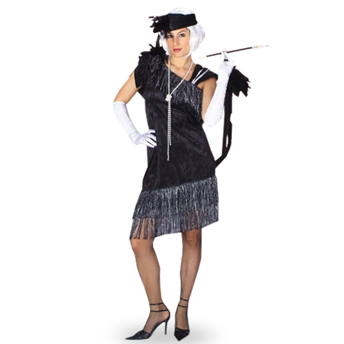 Charleston Kleid mit Stirnband - Kostüm