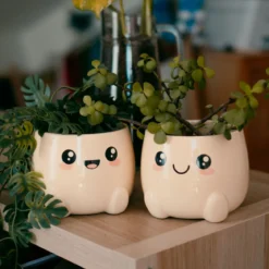Chibi Chow Blumentöpfe 2er Set