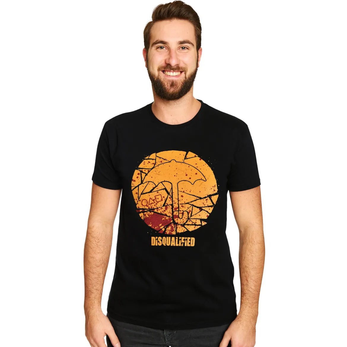 Cookie Disqualified T-Shirt für Squid Game Fans schwarz