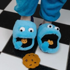 Cookie Monster Plüsch Pantoffeln - Sesamstraße