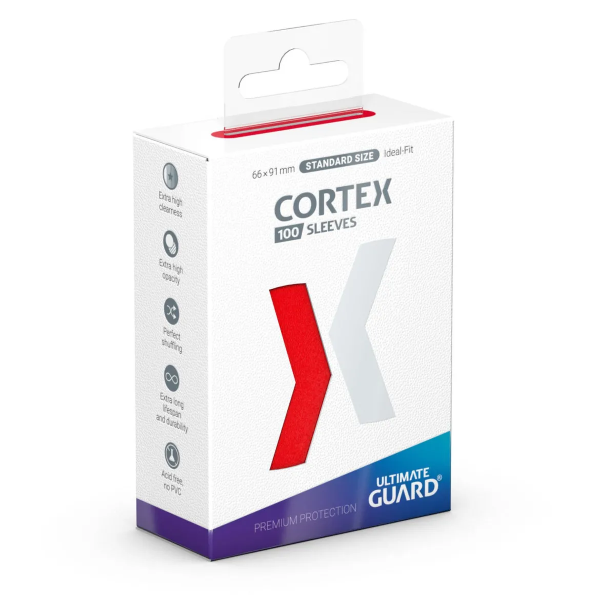 Cortex Kartenhüllen rot 100er Set Ultimate Guard für TCG Standartgröße