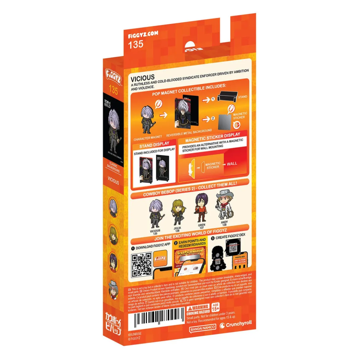 Cowboy Bebop FiGGYZ Magnet-Sammelfigur Vicious 11 cm
