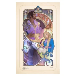 Critical Role Kunstdruck Matthew Mercer: 10th Anniversary Art Nouveau Illustrations 46 x 28 cm - ungerahmt