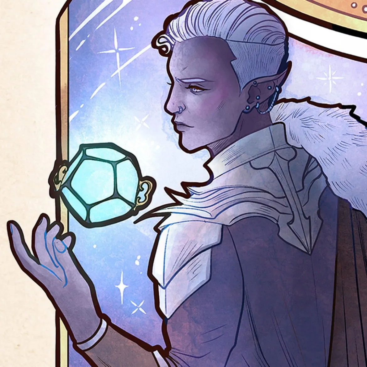 Critical Role Kunstdruck Matthew Mercer: 10th Anniversary Art Nouveau Illustrations 46 x 28 cm - ungerahmt