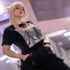 Crosswalk T-Shirt für Jujutsu Kaisen Fans schwarz
