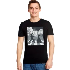 Crosswalk T-Shirt für Jujutsu Kaisen Fans schwarz