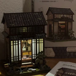 CuteBee - Kirishima Cha-an Miniaturhaus Book Nook Modell Bausatz