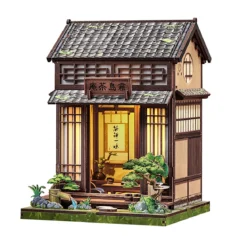 CuteBee - Kirishima Cha-an Miniaturhaus Book Nook Modell Bausatz