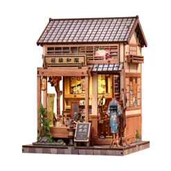 CuteBee - Sakura O Kimono Shop Miniaturhaus Book Nook Modell Bausatz