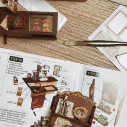 CuteBee - Sunny Cafe Miniaturhaus Book Nook Modell Bausatz