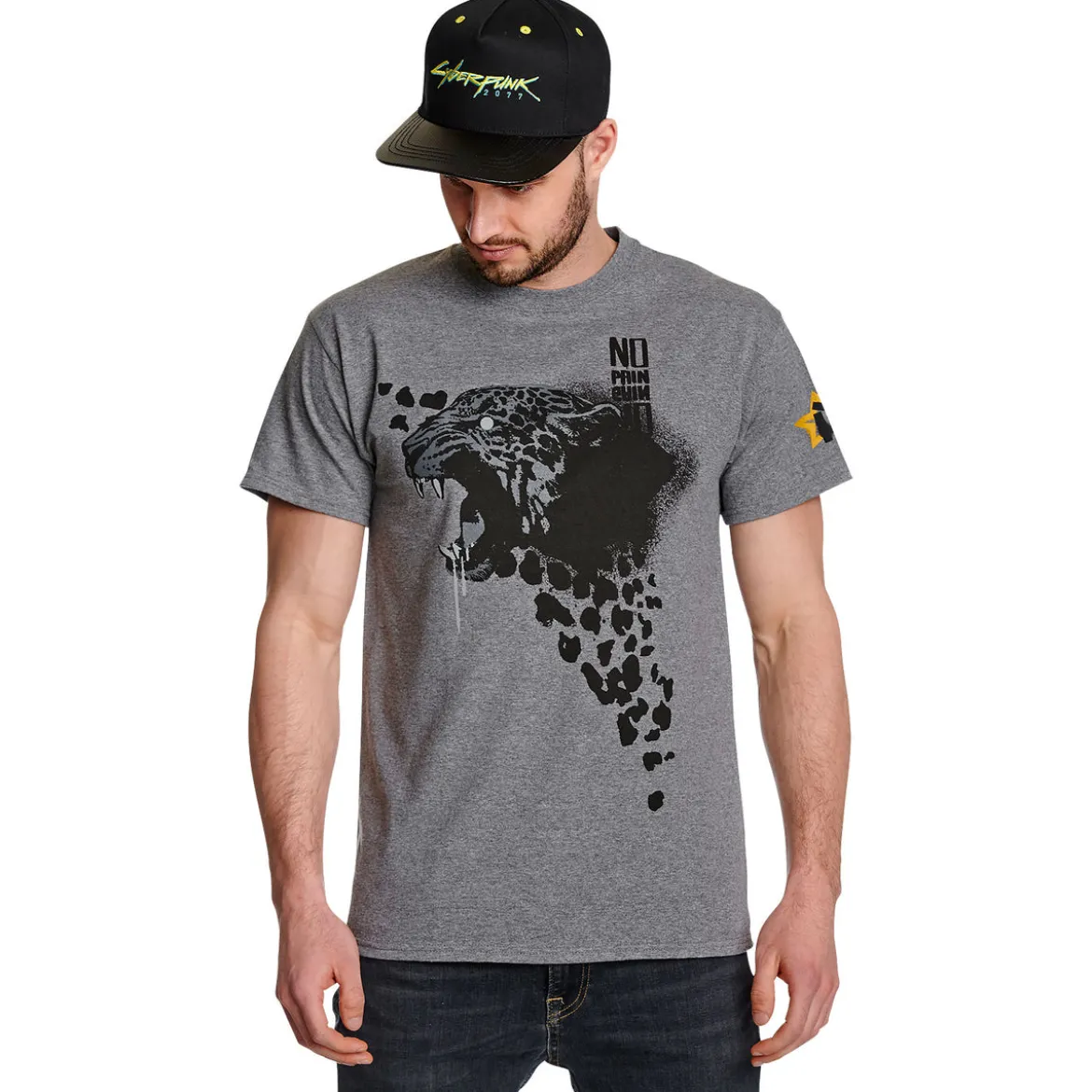 Cyberpunk 2077 - Animals Spray T-Shirt grau