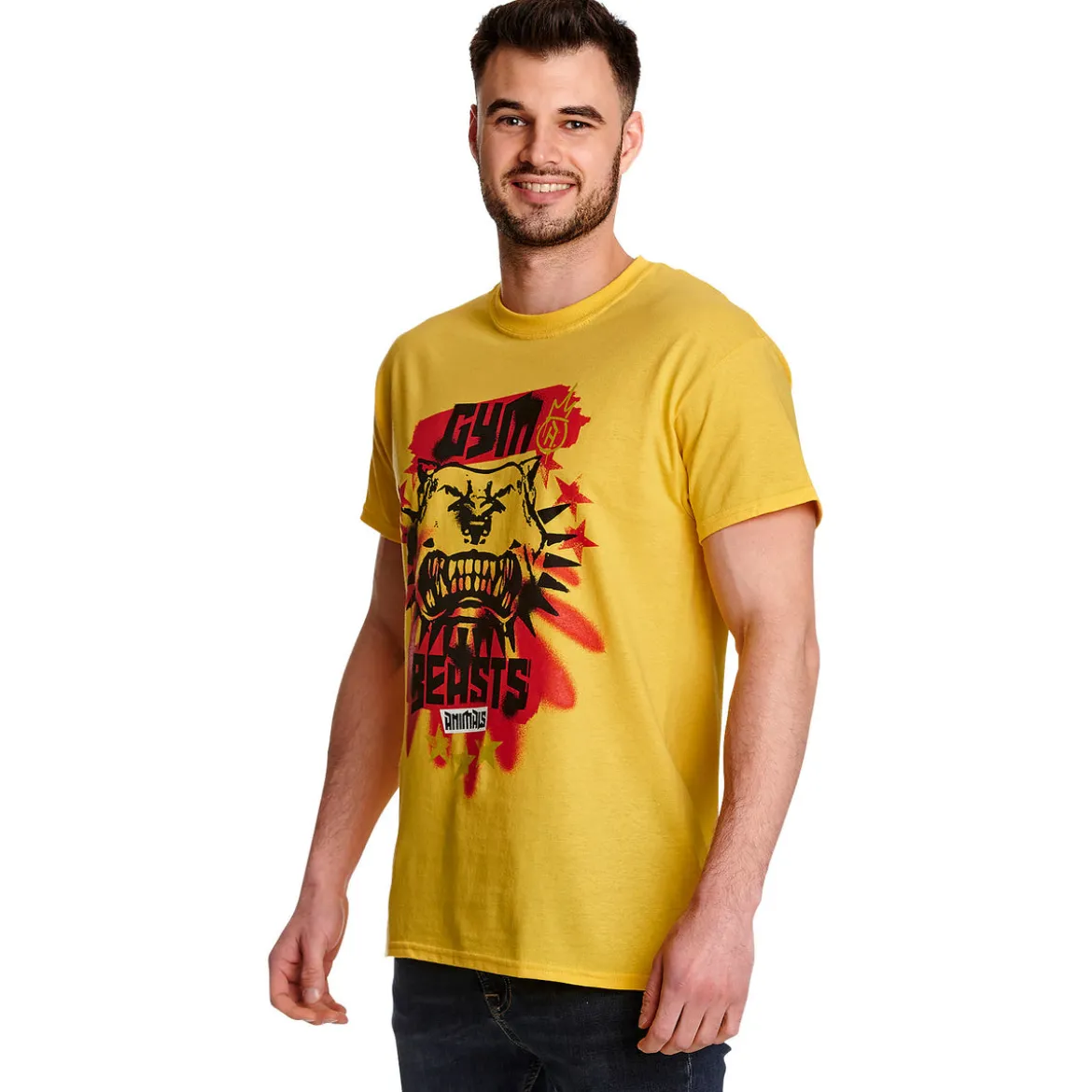 Cyberpunk 2077 - Gym Beasts T-Shirt gelb